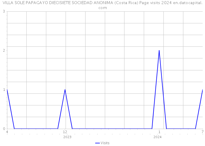 VILLA SOLE PAPAGAYO DIECISIETE SOCIEDAD ANONIMA (Costa Rica) Page visits 2024 