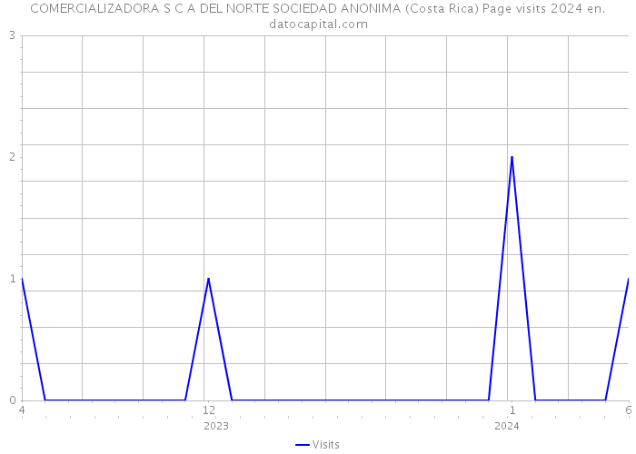 COMERCIALIZADORA S C A DEL NORTE SOCIEDAD ANONIMA (Costa Rica) Page visits 2024 