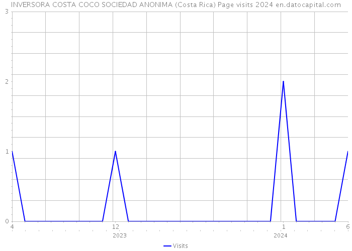 INVERSORA COSTA COCO SOCIEDAD ANONIMA (Costa Rica) Page visits 2024 