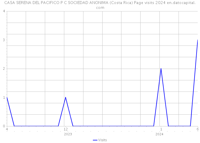 CASA SERENA DEL PACIFICO P C SOCIEDAD ANONIMA (Costa Rica) Page visits 2024 