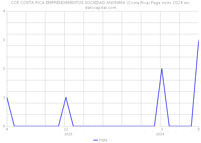 CCR COSTA RICA EMPRENDIMIENTOS SOCIEDAD ANONIMA (Costa Rica) Page visits 2024 