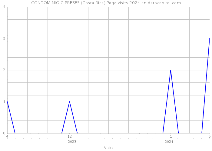 CONDOMINIO CIPRESES (Costa Rica) Page visits 2024 