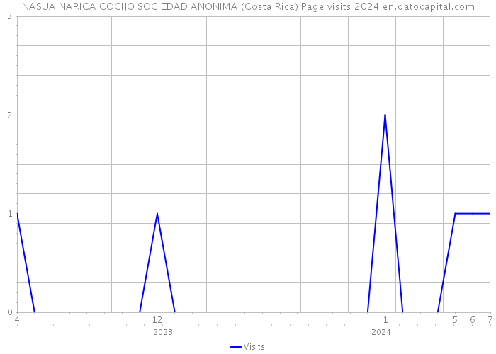 NASUA NARICA COCIJO SOCIEDAD ANONIMA (Costa Rica) Page visits 2024 