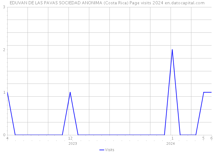 EDUVAN DE LAS PAVAS SOCIEDAD ANONIMA (Costa Rica) Page visits 2024 