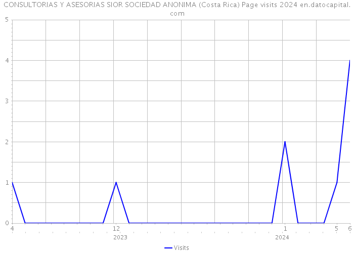 CONSULTORIAS Y ASESORIAS SIOR SOCIEDAD ANONIMA (Costa Rica) Page visits 2024 