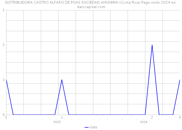 DISTRIBUIDORA CASTRO ALFARO DE POAS SOCIEDAD ANONIMA (Costa Rica) Page visits 2024 