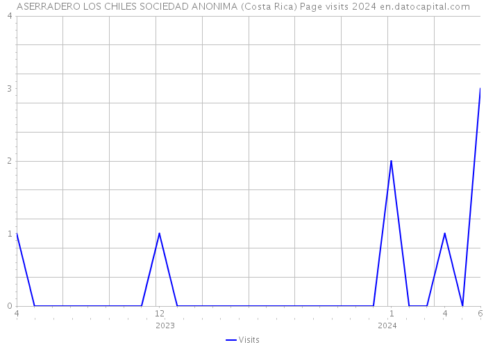 ASERRADERO LOS CHILES SOCIEDAD ANONIMA (Costa Rica) Page visits 2024 