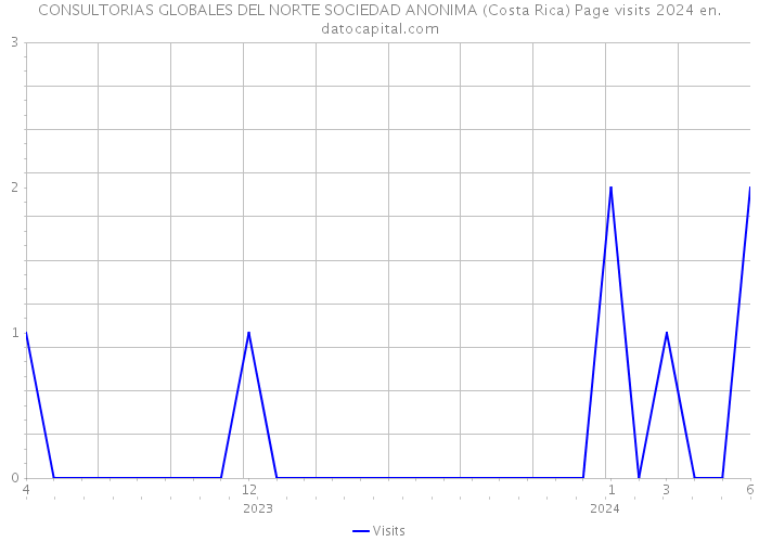 CONSULTORIAS GLOBALES DEL NORTE SOCIEDAD ANONIMA (Costa Rica) Page visits 2024 