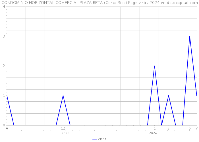 CONDOMINIO HORIZONTAL COMERCIAL PLAZA BETA (Costa Rica) Page visits 2024 