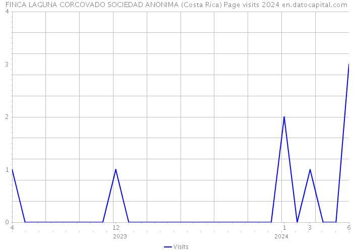 FINCA LAGUNA CORCOVADO SOCIEDAD ANONIMA (Costa Rica) Page visits 2024 