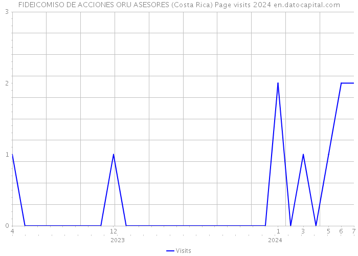 FIDEICOMISO DE ACCIONES ORU ASESORES (Costa Rica) Page visits 2024 