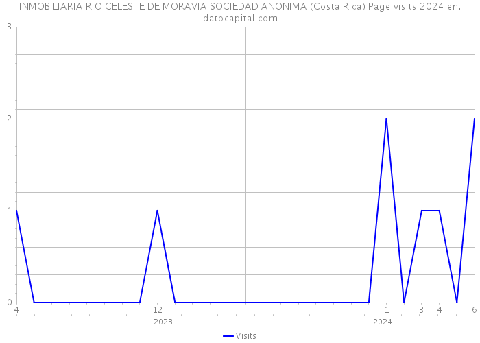 INMOBILIARIA RIO CELESTE DE MORAVIA SOCIEDAD ANONIMA (Costa Rica) Page visits 2024 