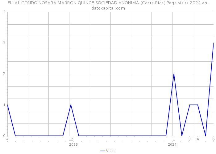 FILIAL CONDO NOSARA MARRON QUINCE SOCIEDAD ANONIMA (Costa Rica) Page visits 2024 