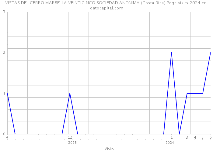 VISTAS DEL CERRO MARBELLA VEINTICINCO SOCIEDAD ANONIMA (Costa Rica) Page visits 2024 