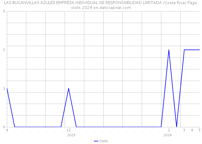 LAS BUGANVILLAS AZULES EMPRESA INDIVIDUAL DE RESPONSABILIDAD LIMITADA (Costa Rica) Page visits 2024 