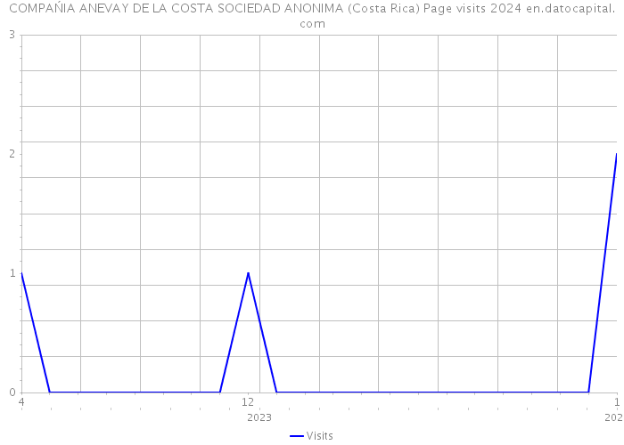 COMPAŃIA ANEVAY DE LA COSTA SOCIEDAD ANONIMA (Costa Rica) Page visits 2024 