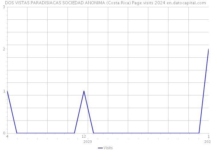 DOS VISTAS PARADISIACAS SOCIEDAD ANONIMA (Costa Rica) Page visits 2024 