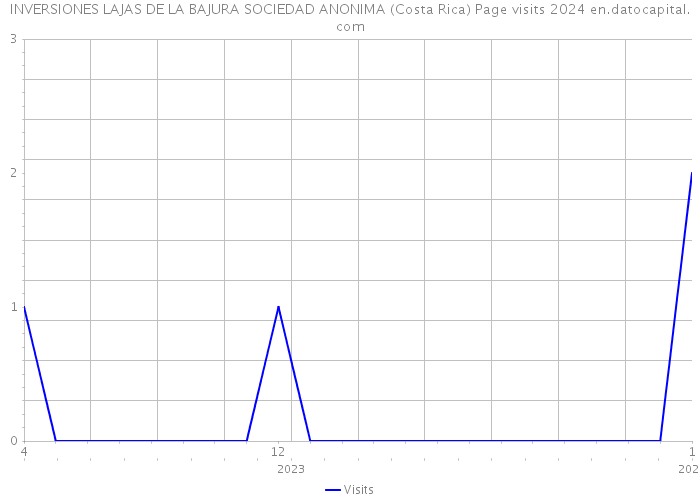 INVERSIONES LAJAS DE LA BAJURA SOCIEDAD ANONIMA (Costa Rica) Page visits 2024 