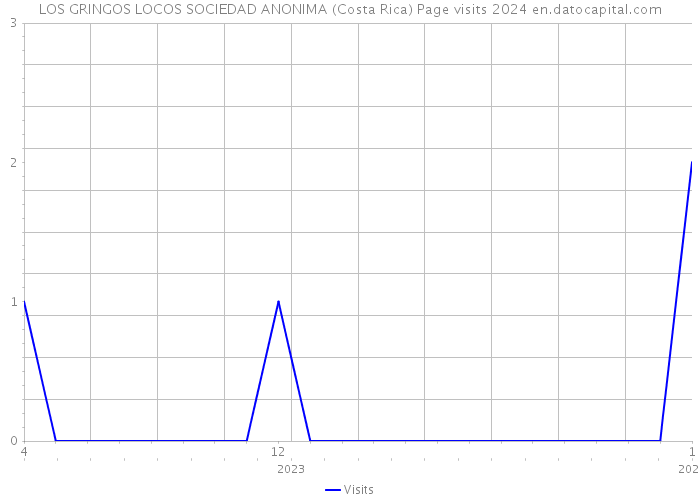LOS GRINGOS LOCOS SOCIEDAD ANONIMA (Costa Rica) Page visits 2024 