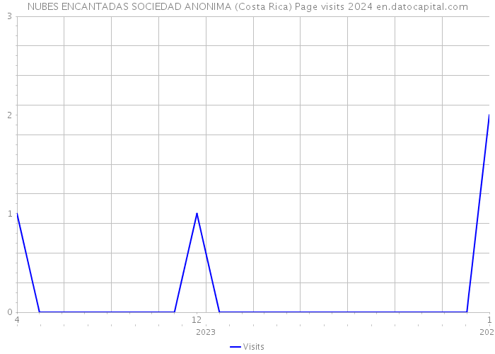 NUBES ENCANTADAS SOCIEDAD ANONIMA (Costa Rica) Page visits 2024 