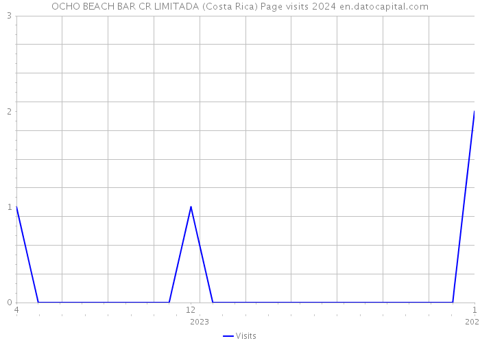 OCHO BEACH BAR CR LIMITADA (Costa Rica) Page visits 2024 