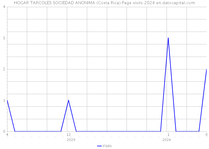 HOGAR TARCOLES SOCIEDAD ANONIMA (Costa Rica) Page visits 2024 