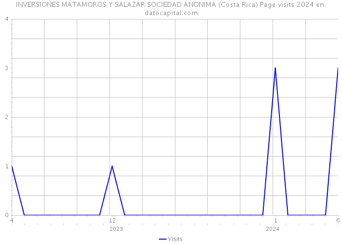 INVERSIONES MATAMOROS Y SALAZAR SOCIEDAD ANONIMA (Costa Rica) Page visits 2024 