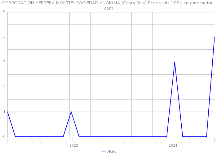 CORPORACION HERRERA MONTIEL SOCIEDAD ANONIMA (Costa Rica) Page visits 2024 