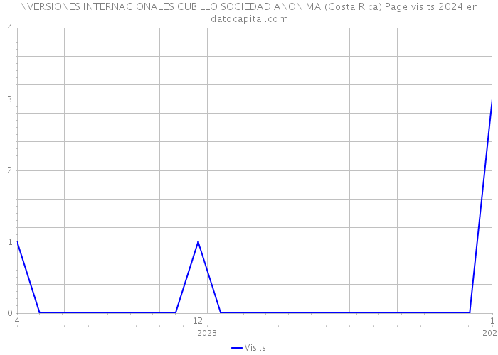 INVERSIONES INTERNACIONALES CUBILLO SOCIEDAD ANONIMA (Costa Rica) Page visits 2024 