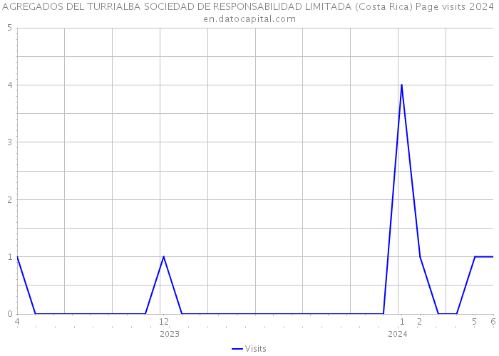 AGREGADOS DEL TURRIALBA SOCIEDAD DE RESPONSABILIDAD LIMITADA (Costa Rica) Page visits 2024 