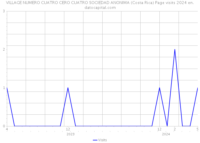 VILLAGE NUMERO CUATRO CERO CUATRO SOCIEDAD ANONIMA (Costa Rica) Page visits 2024 