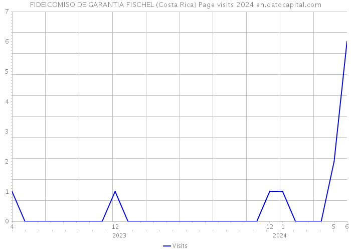 FIDEICOMISO DE GARANTIA FISCHEL (Costa Rica) Page visits 2024 