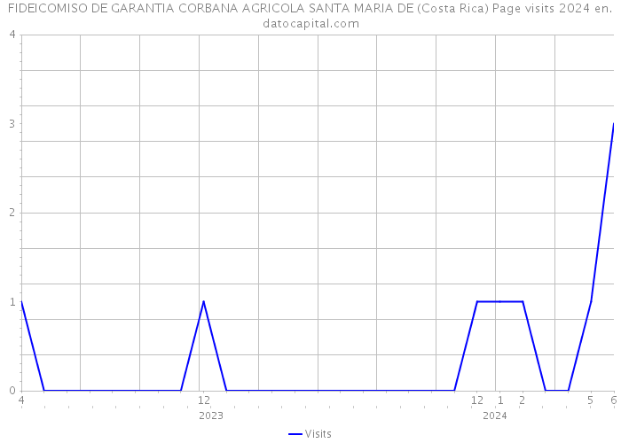 FIDEICOMISO DE GARANTIA CORBANA AGRICOLA SANTA MARIA DE (Costa Rica) Page visits 2024 
