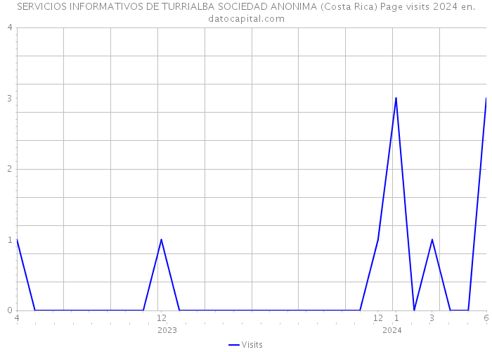 SERVICIOS INFORMATIVOS DE TURRIALBA SOCIEDAD ANONIMA (Costa Rica) Page visits 2024 