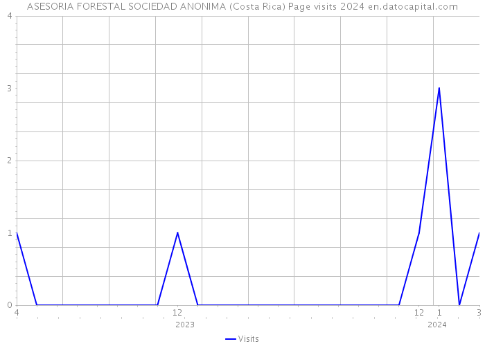 ASESORIA FORESTAL SOCIEDAD ANONIMA (Costa Rica) Page visits 2024 