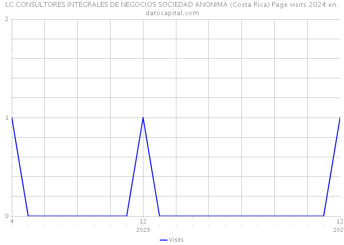 LC CONSULTORES INTEGRALES DE NEGOCIOS SOCIEDAD ANONIMA (Costa Rica) Page visits 2024 