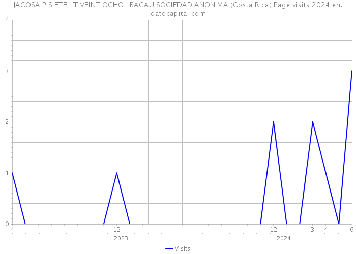 JACOSA P SIETE- T VEINTIOCHO- BACAU SOCIEDAD ANONIMA (Costa Rica) Page visits 2024 