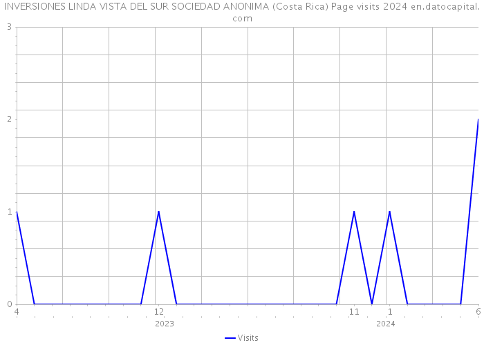 INVERSIONES LINDA VISTA DEL SUR SOCIEDAD ANONIMA (Costa Rica) Page visits 2024 