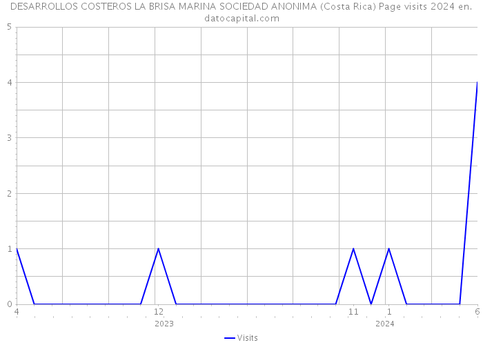 DESARROLLOS COSTEROS LA BRISA MARINA SOCIEDAD ANONIMA (Costa Rica) Page visits 2024 