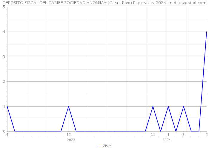 DEPOSITO FISCAL DEL CARIBE SOCIEDAD ANONIMA (Costa Rica) Page visits 2024 