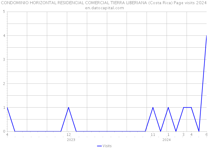CONDOMINIO HORIZONTAL RESIDENCIAL COMERCIAL TIERRA LIBERIANA (Costa Rica) Page visits 2024 