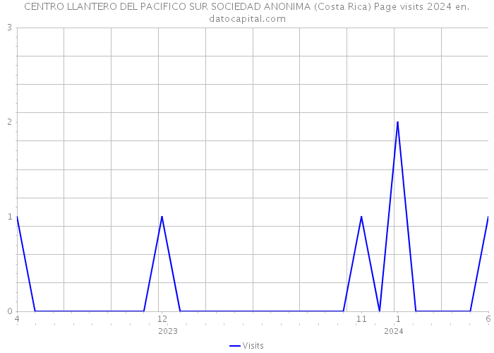 CENTRO LLANTERO DEL PACIFICO SUR SOCIEDAD ANONIMA (Costa Rica) Page visits 2024 