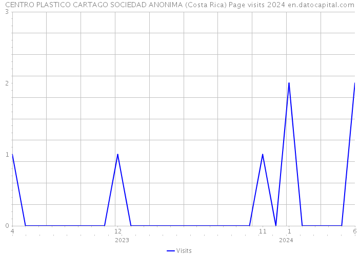 CENTRO PLASTICO CARTAGO SOCIEDAD ANONIMA (Costa Rica) Page visits 2024 