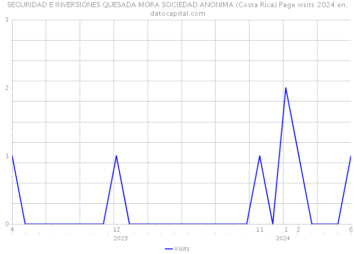 SEGURIDAD E INVERSIONES QUESADA MORA SOCIEDAD ANONIMA (Costa Rica) Page visits 2024 