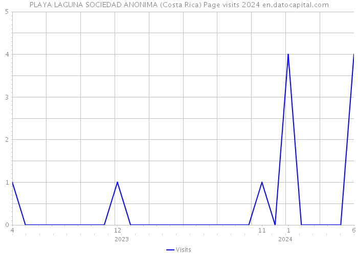 PLAYA LAGUNA SOCIEDAD ANONIMA (Costa Rica) Page visits 2024 