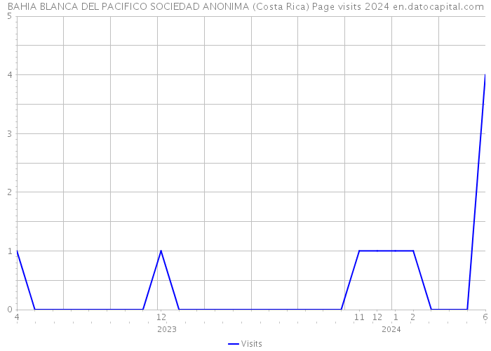 BAHIA BLANCA DEL PACIFICO SOCIEDAD ANONIMA (Costa Rica) Page visits 2024 