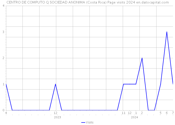 CENTRO DE COMPUTO Q SOCIEDAD ANONIMA (Costa Rica) Page visits 2024 