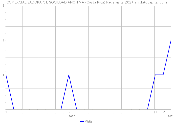 COMERCIALIZADORA G E SOCIEDAD ANONIMA (Costa Rica) Page visits 2024 