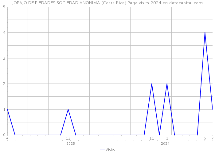 JOPAJO DE PIEDADES SOCIEDAD ANONIMA (Costa Rica) Page visits 2024 
