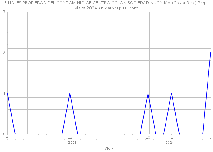 FILIALES PROPIEDAD DEL CONDOMINIO OFICENTRO COLON SOCIEDAD ANONIMA (Costa Rica) Page visits 2024 